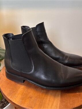 Thursday Boot Company Black Leather Chelsea Boots - size 10.5